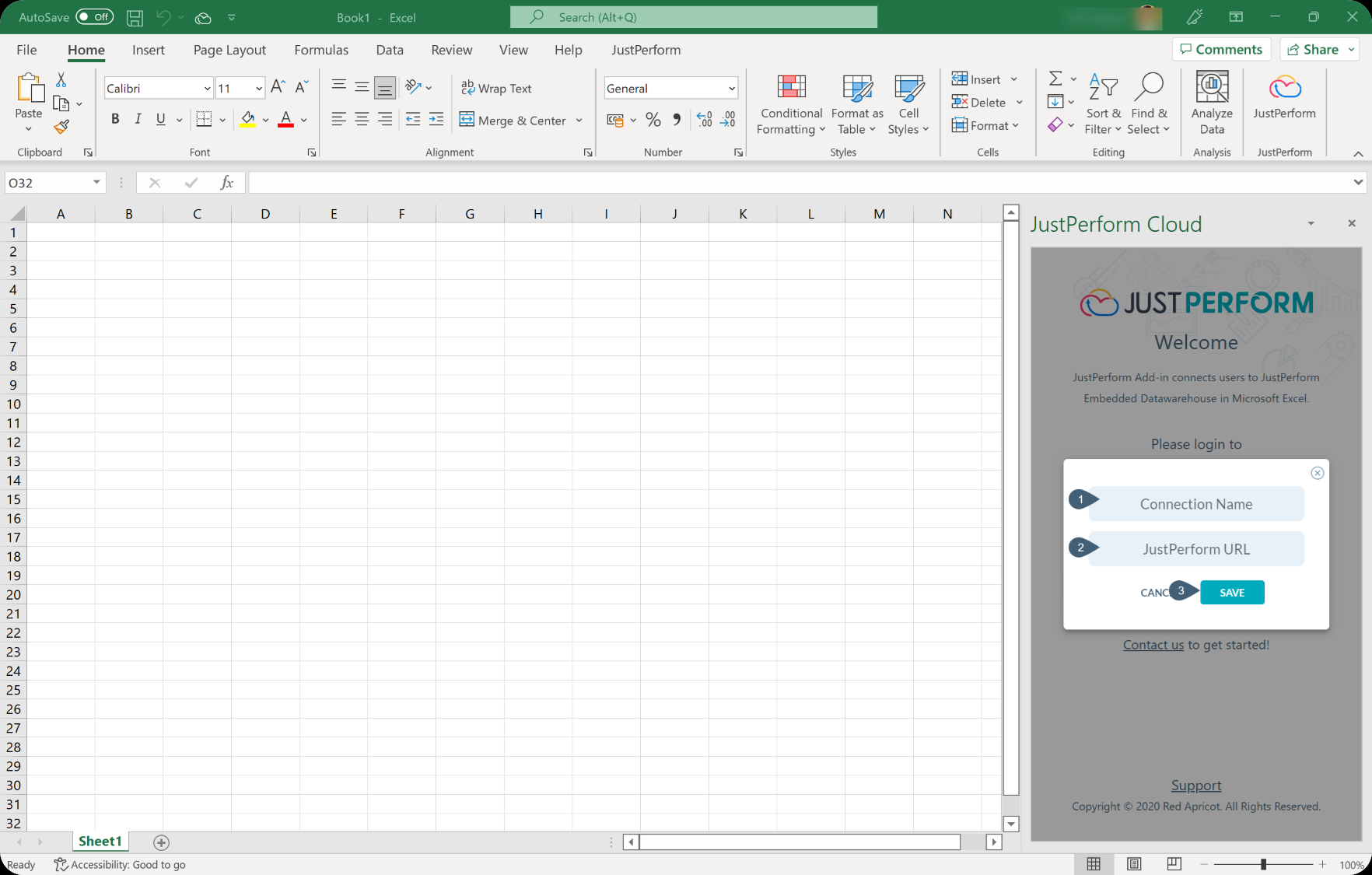 Image showing setting connection to Financial Reporting und Close & Consolidation Web