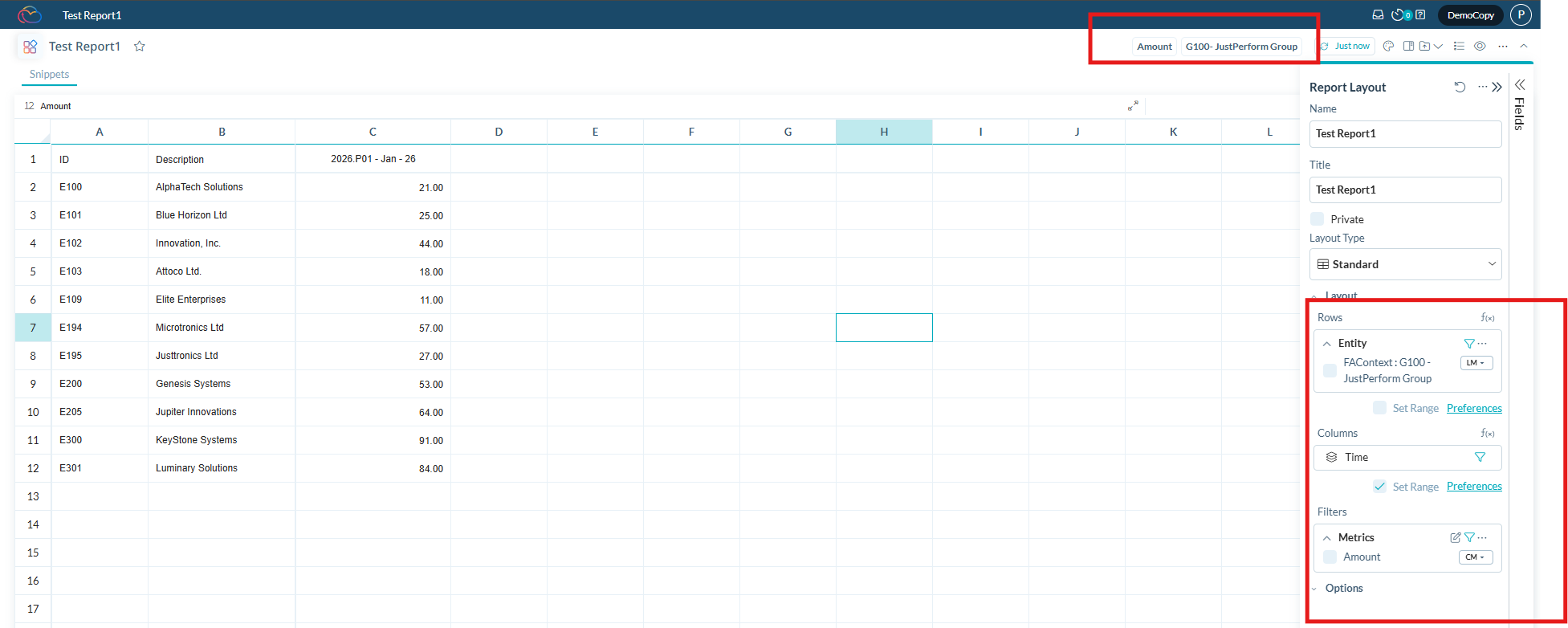 Hide Level 2 Header When Set Range Is Enabled on Rows or Columns