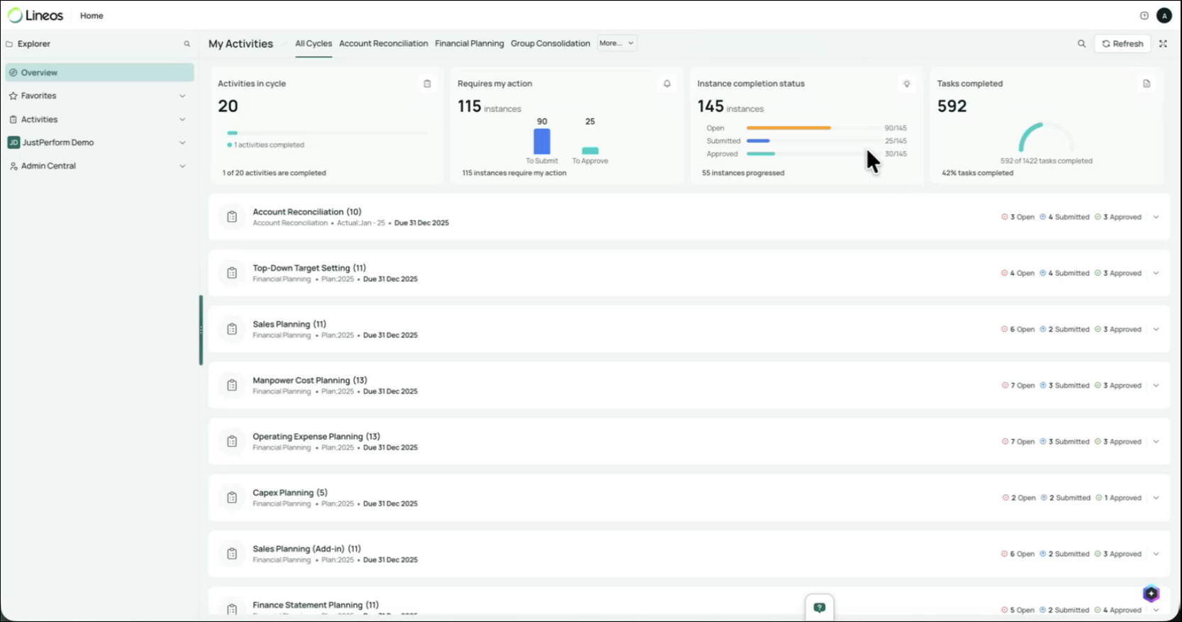 Image of the Home page of the module