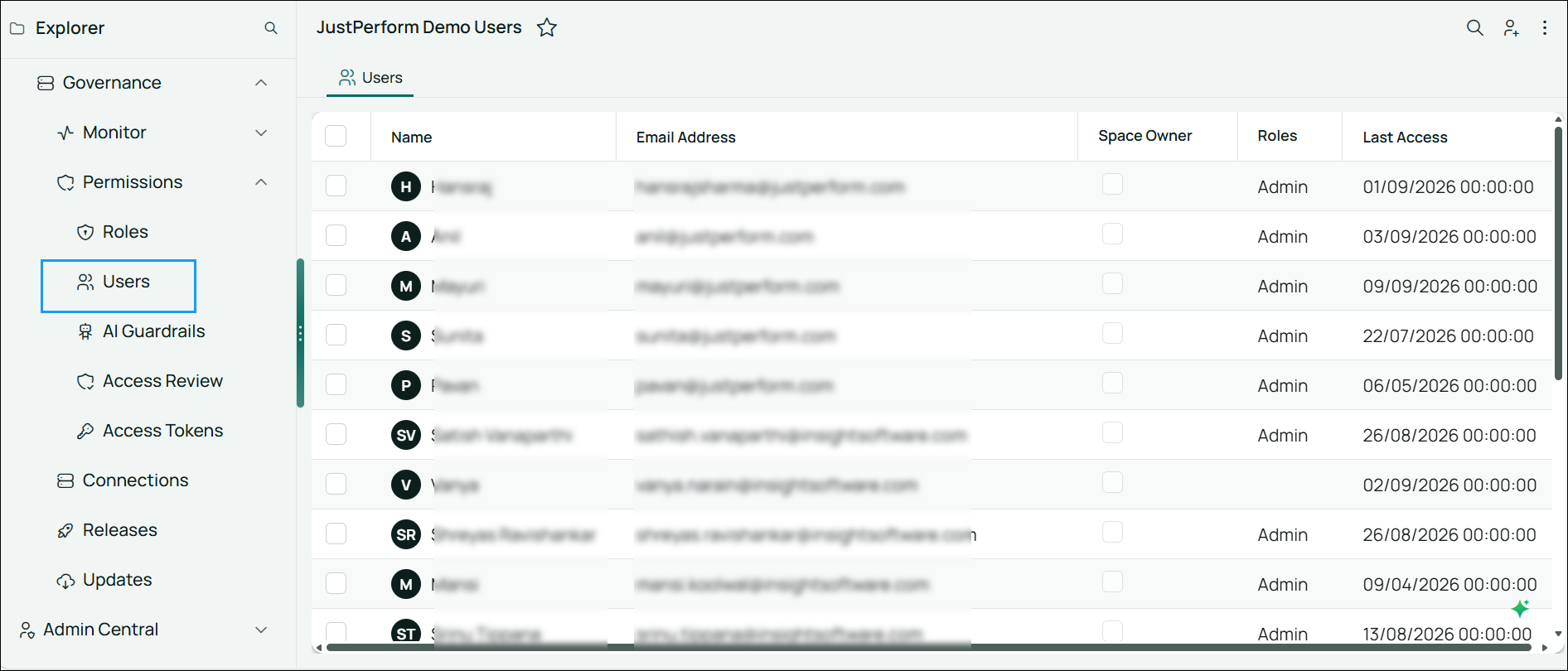 Image of the Users page