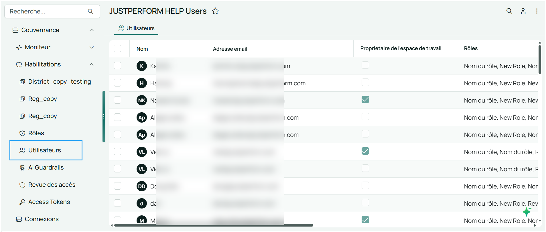 Image of the Users page