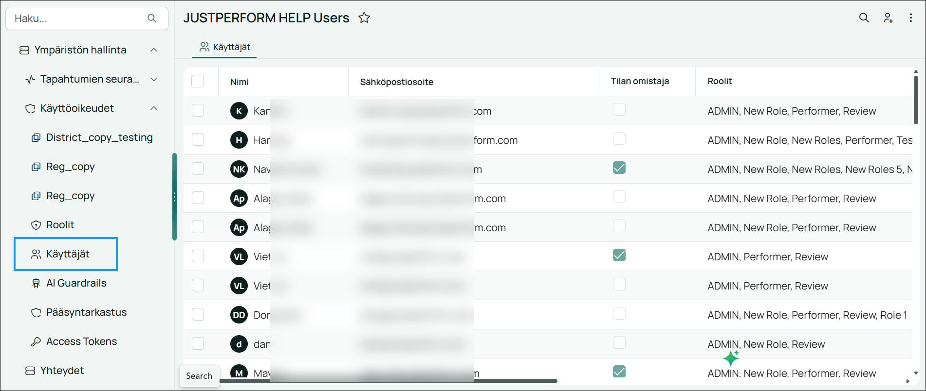 Image of the Users page